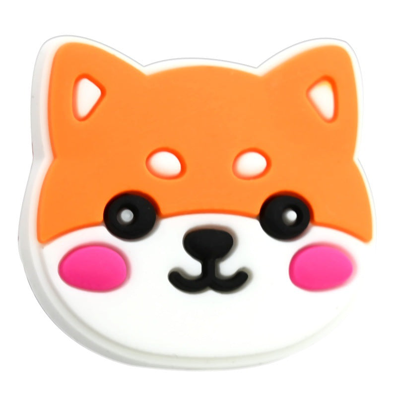 Wholesale  Random 100pcs/pack  Cartoon animal beaded PVC soft rubber beads